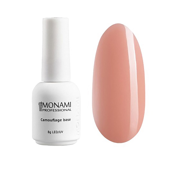 Monami Камуфлирующее базовое покрытие для гель-лака Camouflage Base, Peach Bud, 8 мл купить