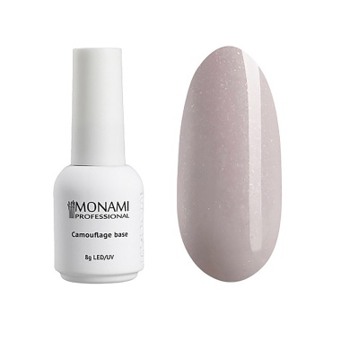 Monami Камуфлирующее базовое покрытие для гель-лака Camouflage Base, Violet Ice Shine, 8 гр купить