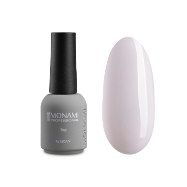 Monami Камуфлирующий топ для гель лака Super Shine Top Sunrise, Pale Pink, 8 мл купить
