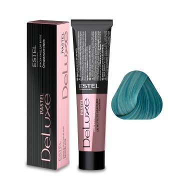 Estel Professional Краска-уход De Luxe Pastel, 001 бирюза, 60 мл купить