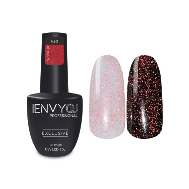 I Envy You Топ для гель-лака Top StarLight, Red, 10 гр купить