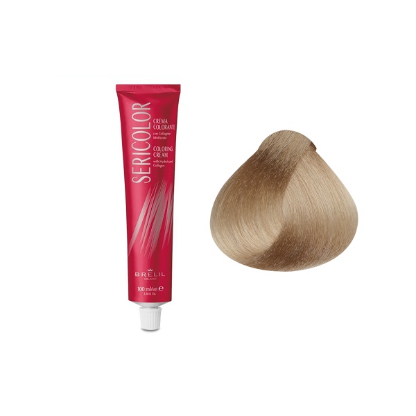 Brelil Professional Крем-краска для волос Sericolor, 10.1 Пепельный очень светлый блонд, 100 мл купить