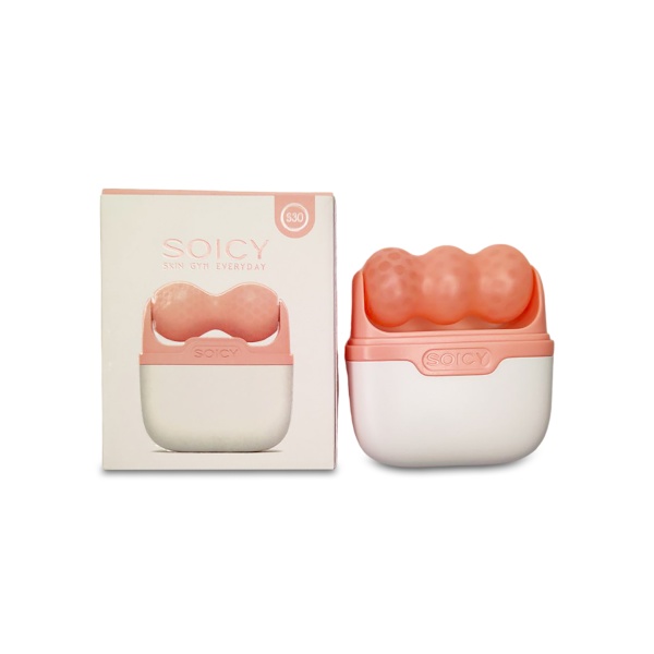 Mezonica Роликовый массажер для лица и тела Soicy 30, розовый Pink купить