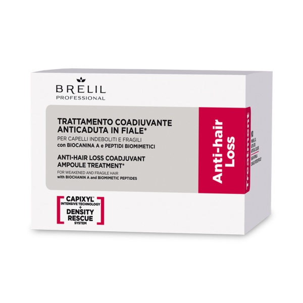 Brelil Professional Вспомогательное средство лосьон против выпадения волос Anti-Hair Loss Coadjuvant Ampoule Treatment, 10 х 6 мл купить