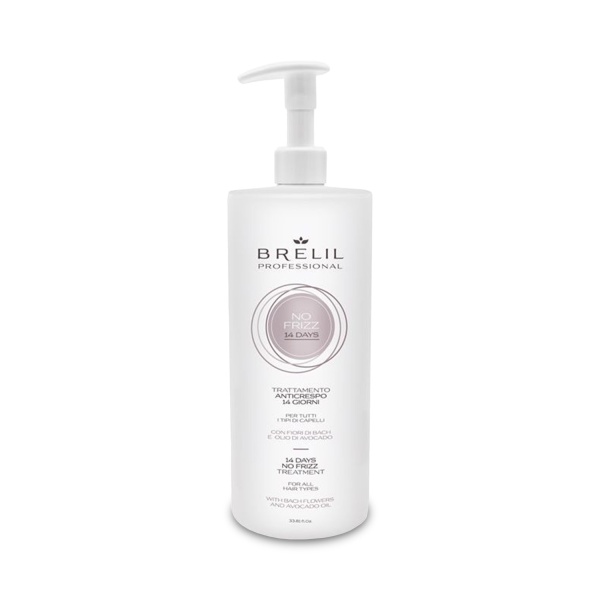 Brelil Professional Средство для устранения пушистости для всех типов волос Bio Traitement No Frizz 14 Days, 1000 мл купить