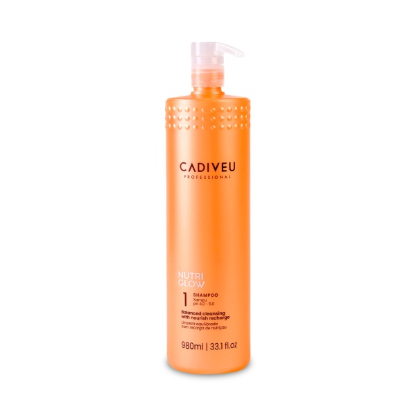 Cadiveu Professional Шампунь стабилизирующий 8-кратное сияние 12 масел Nutri Glow Nourishing Shampoo, 980 мл купить