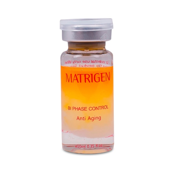 Matrigen Двухфазная антивозрастная ампульная сыворотка для мезотерапии лица руками аппаратом Bi Phase Control Anti Aging Ampoule, 10 мл купить