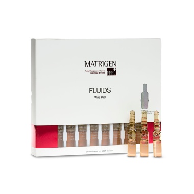 Matrigen Отшелушивающая винная сыворотка-флюид для лица Wine Peel Fluids, под мезороллер и дермапен, 20 x 2 мл купить