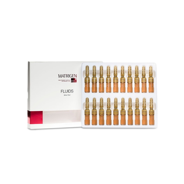 Matrigen Отшелушивающая винная сыворотка-флюид для лица Wine Peel Fluids, под мезороллер и дермапен, 20 x 2 мл купить