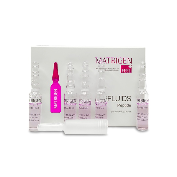 Matrigen Пептидная ампульная сыворотка для мезотерапии лица руками аппартом Peptide Fluids, 5 x 2 мл купить