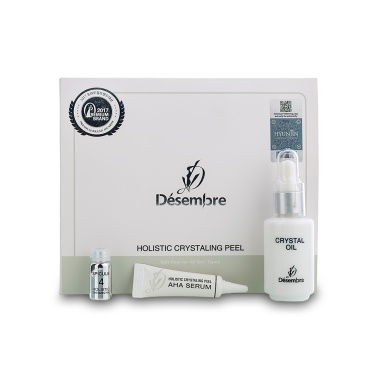 Desembre Комплексная программа кристаллического пилинга Holistic Crystaling Peel: cыворотка 4 x 5 мл, отшелушивающий концентрат 4 шт, кристаллическое масло 20 мл купить