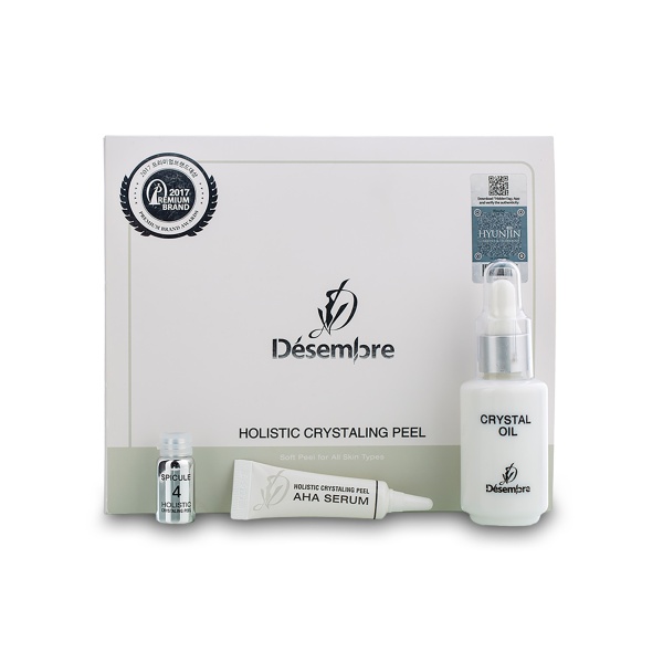 Desembre Комплексная программа кристаллического пилинга Holistic Crystaling Peel: cыворотка 4 x 5 мл, отшелушивающий концентрат 4 шт, кристаллическое масло 20 мл купить