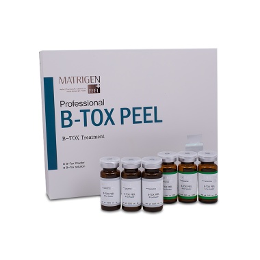 Matrigen Курс-пилинг для омоложения лица с нано-микроиглами B-Tox Peel Professional Treatment Set: пилинг порошок, 6 x 1 гр, раствор для смешивания 6 x 10 мл купить