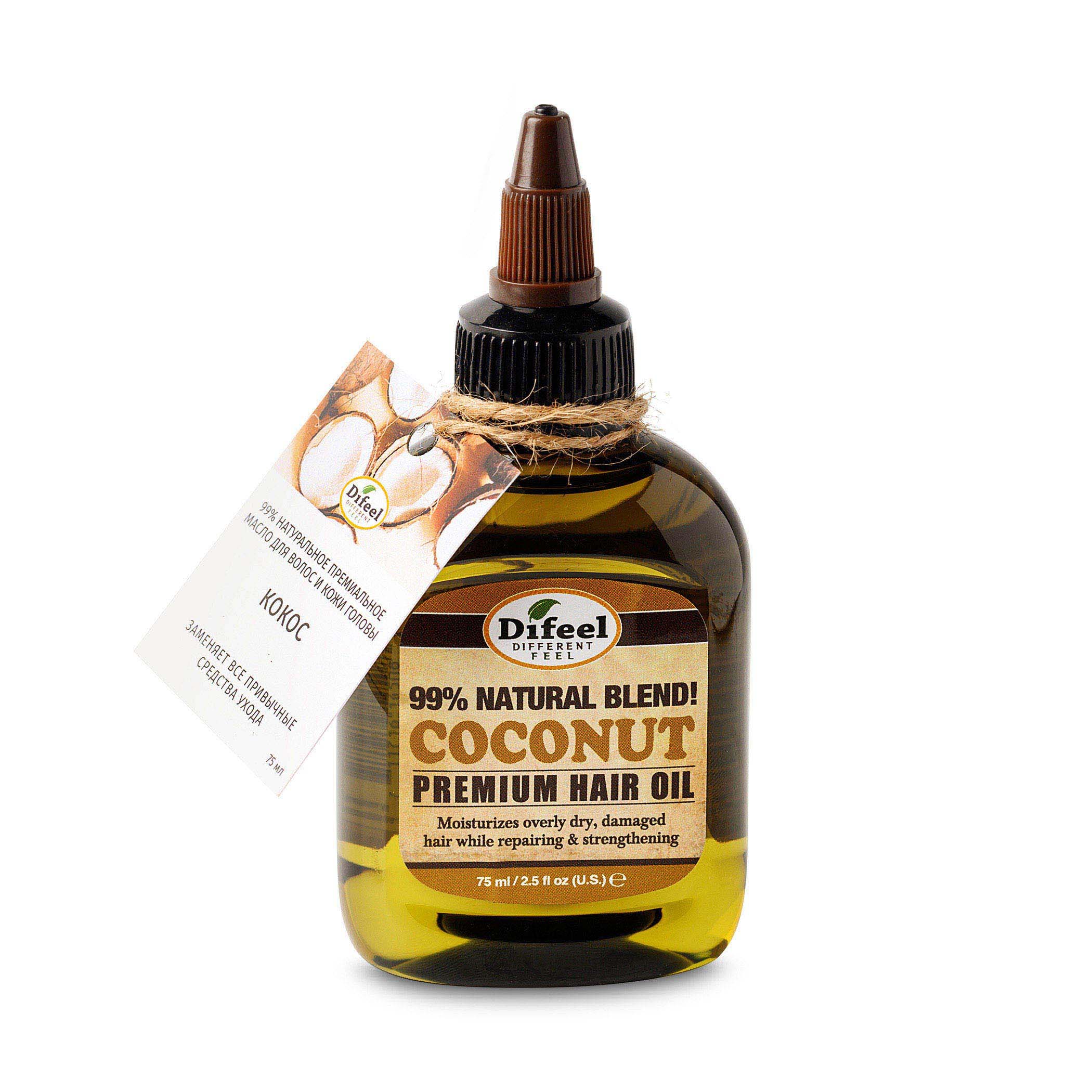 Difeel Масло для волос и кожи головы с кокосом Coconut, 75 мл