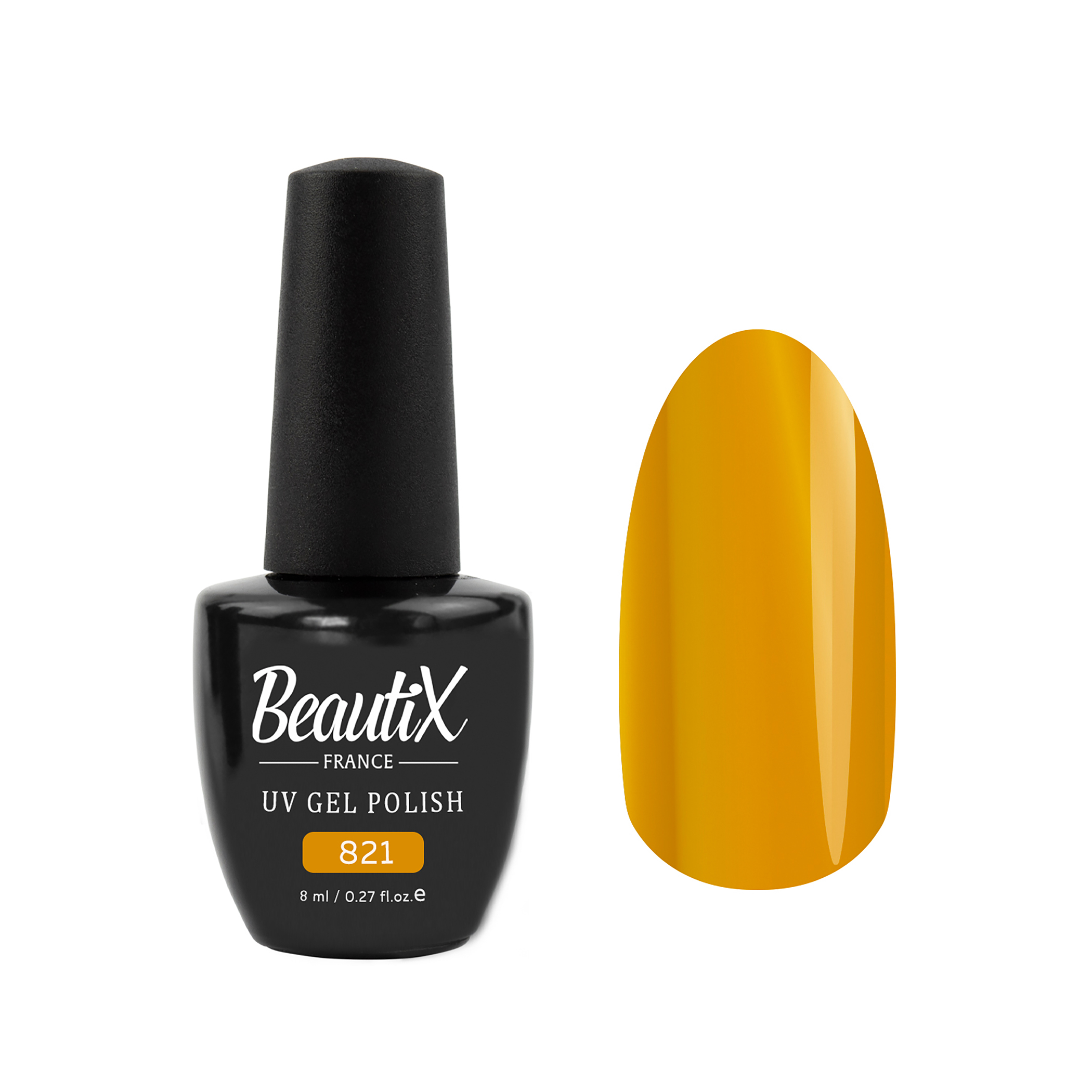 Beautix Гель-лак Mini, №821 Pantone Dark Cheddar, 8 мл