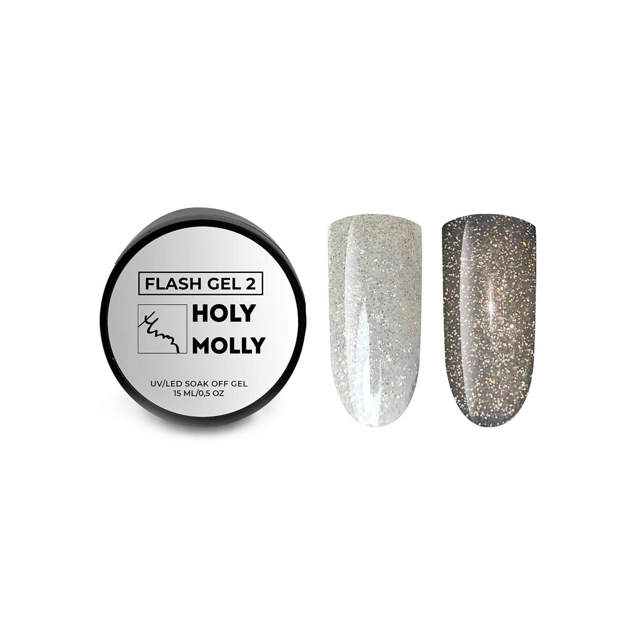 Holy Molly Моделирующий гель Flash Gel, №02, 15 мл
