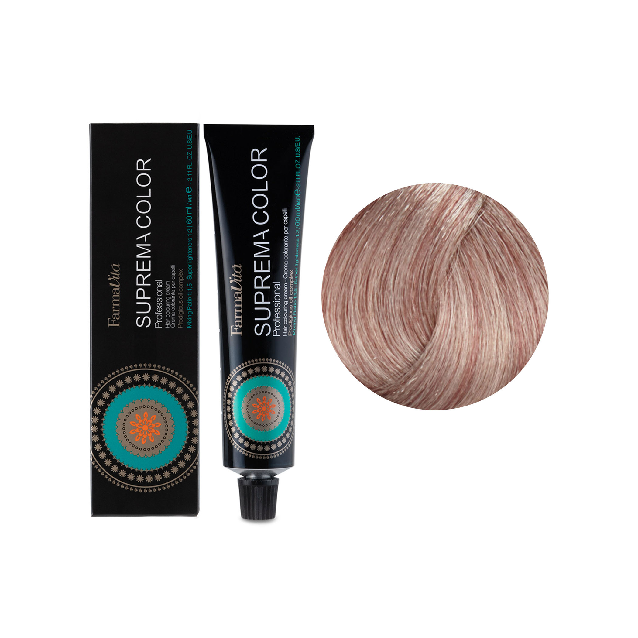Farmavita Стойкая крем-краска Suprema Color, 9.72 очень свелый блондин ...